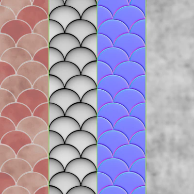 Radial Fish Scale Tiles — Ver 6