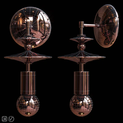 Бра Beaded Saucers Sconce Gray, Terracotta — Вид 2