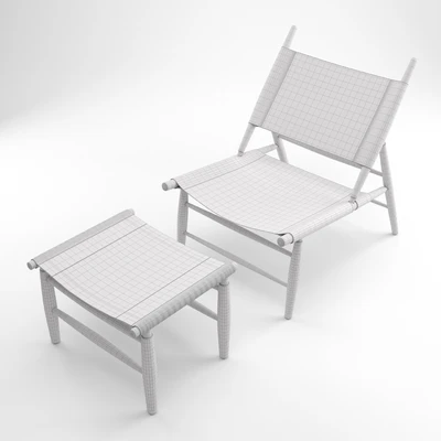 Stellar Works - Triangle Chair & Ottoman 1952 — Ver 5
