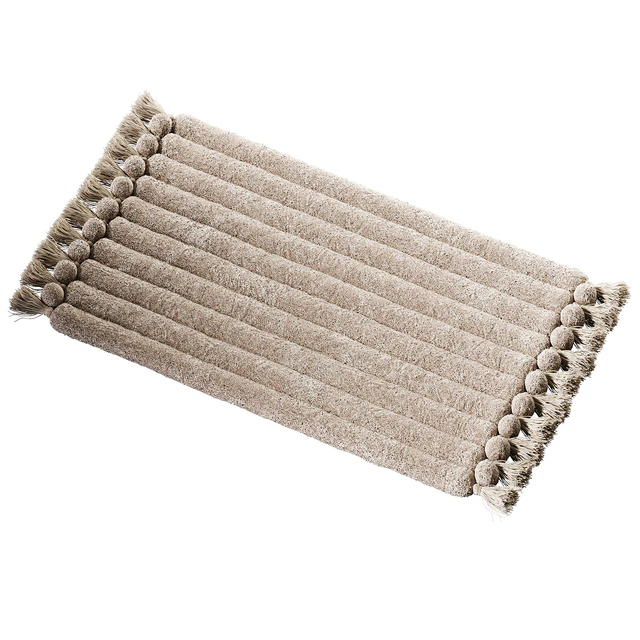 Ribbed rug with tassels. — Download