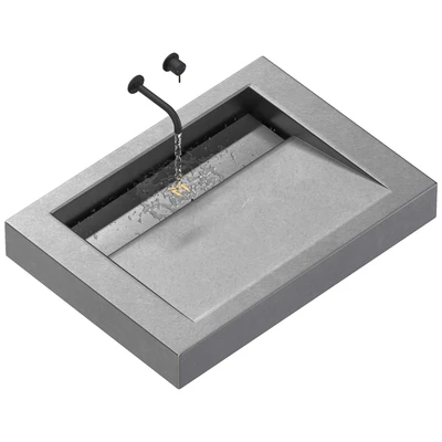SSI Design Indiana wastafel Solid Surface minimal — Ver 5
