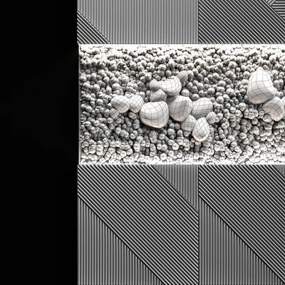 Wooden panels and stabilized moss — Ver 3