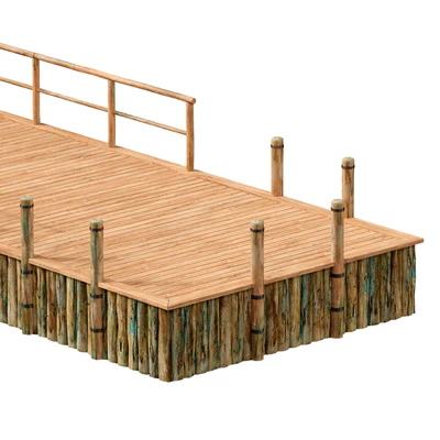 Wooden river pier — Ver 7