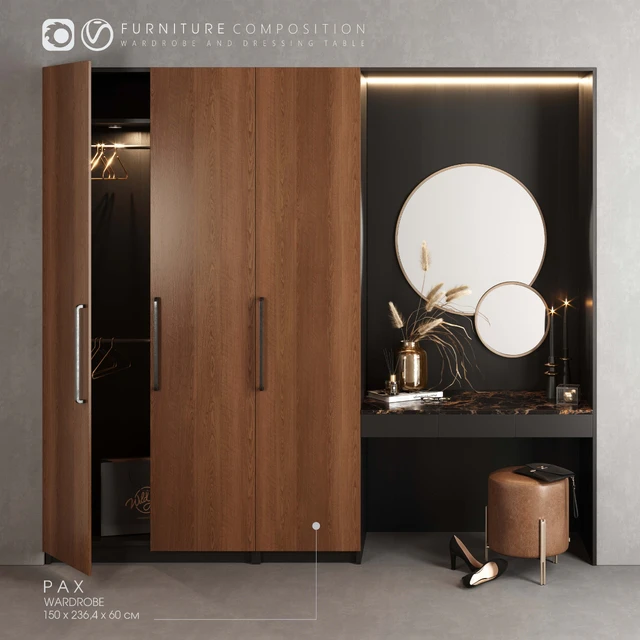 Furniture composition for bedroom — Скачать