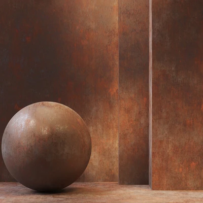 Metal Rust / PBR / Seamless / 4k / set03 — Вид 1