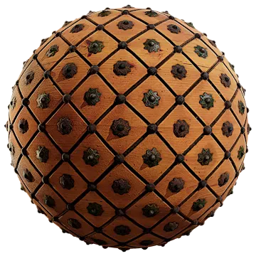 studded wooden door 001 — download