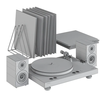 Yamaha Vinyl Player with Sony speakers and records — View 5
