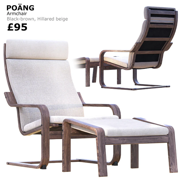Кресло Ikea Poang — Скачать