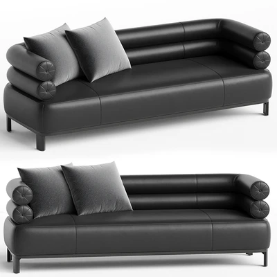 Lucy Leather Sofa — Вид 1