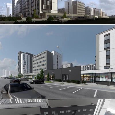Quarterly building - multi-apartment house 3 — Ver 3