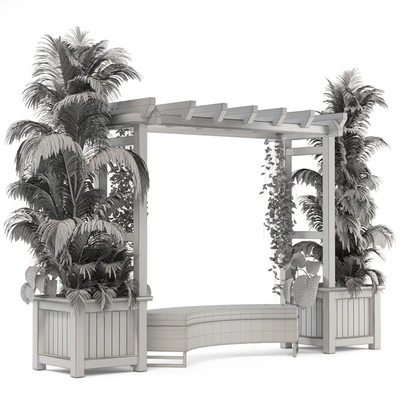 Outdoor Plants on Pergola - Garden Set 138 — Вид 5