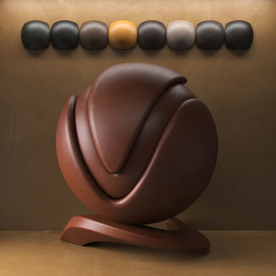 A set of materials "Waxy leather pull up" — Ver 3
