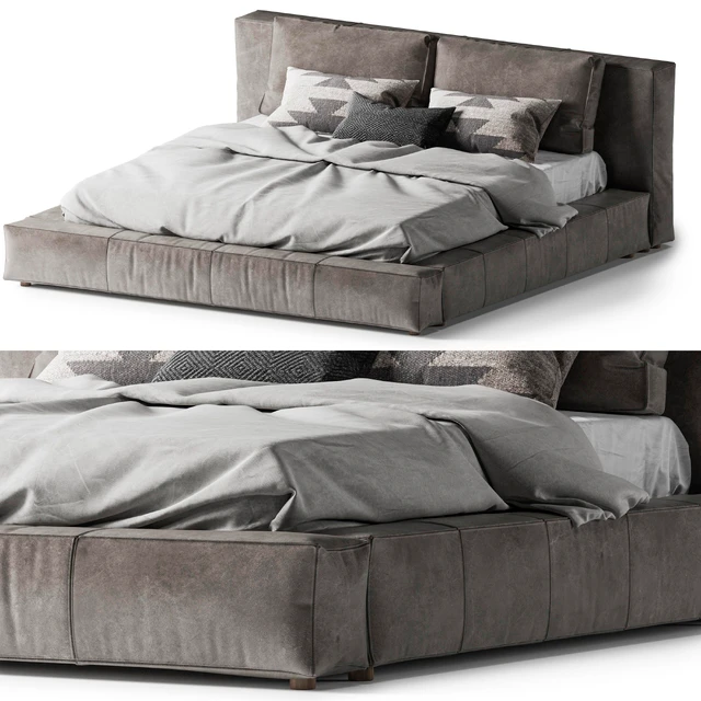 Restoration Hardware Bed Cloud Leather Platform — Descargar