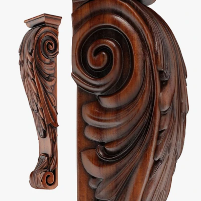 Wood Corbel-14 — Ver 5