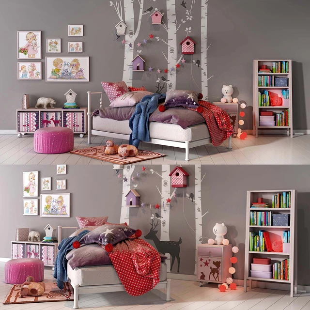 Girl bedroom set 02 — Descargar