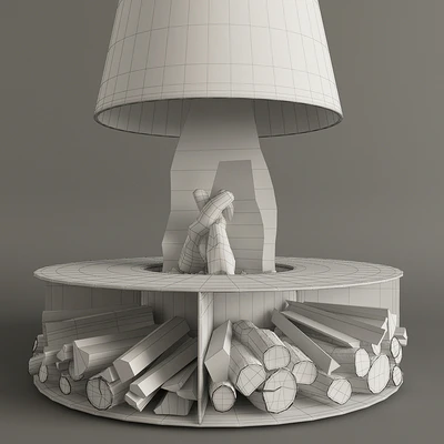 Fireplace Modern 10 — Вид 3