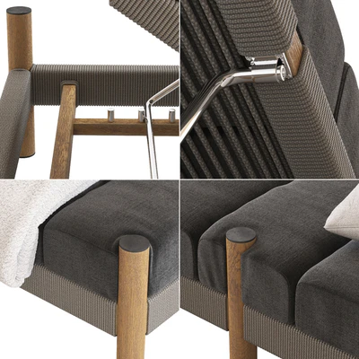 Coco Republic Architect Outdoor Sunlounge — Вид 3