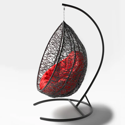 Swing cocoon hanging rotan chair Arriba — Вид 3