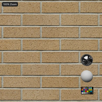 dragfaced running bond brick wall texture beige — View 4