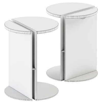 Maami Home HALF CALACATTA VIOLA Marble Side Tables — Ver 5