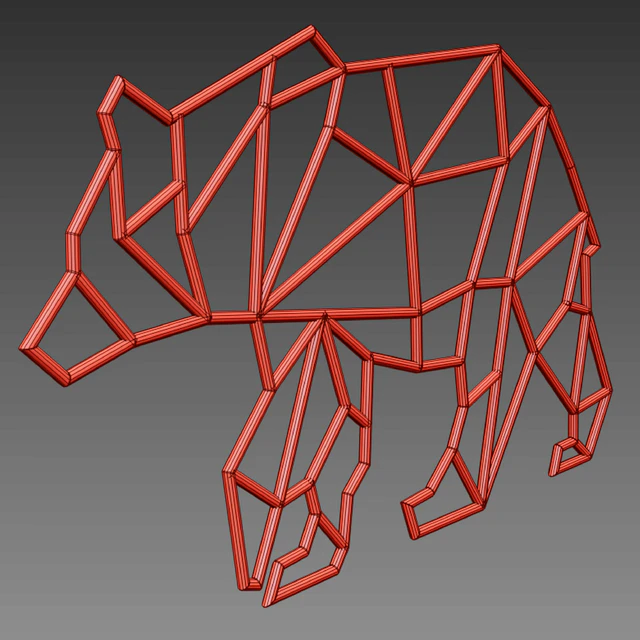 Bear Metal Wall Decor — Скачать