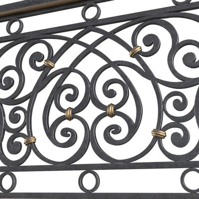 Classic balcony Forged Fence — Ver 3