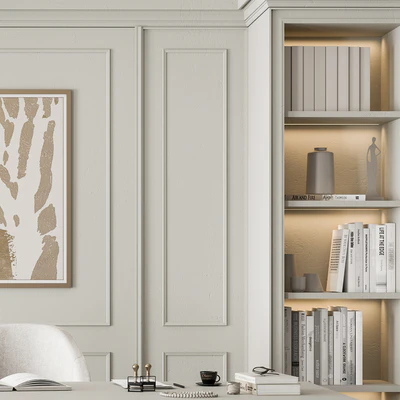 Classic Boss Desk and Library Set - Office Furniture 277 — Вид 5