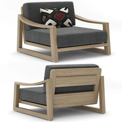 RH Outdoor Sebastian lounge chair — Вид 1