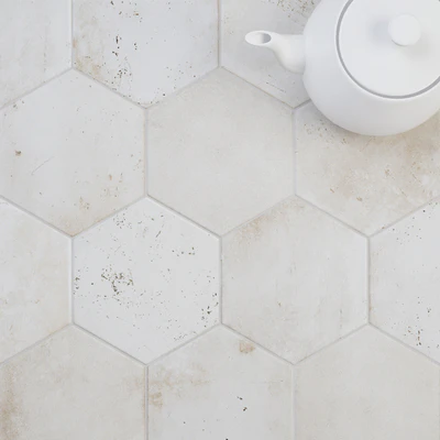 CIR Esagona White Rope (Ex Cotone) Tile Set — Ver 2