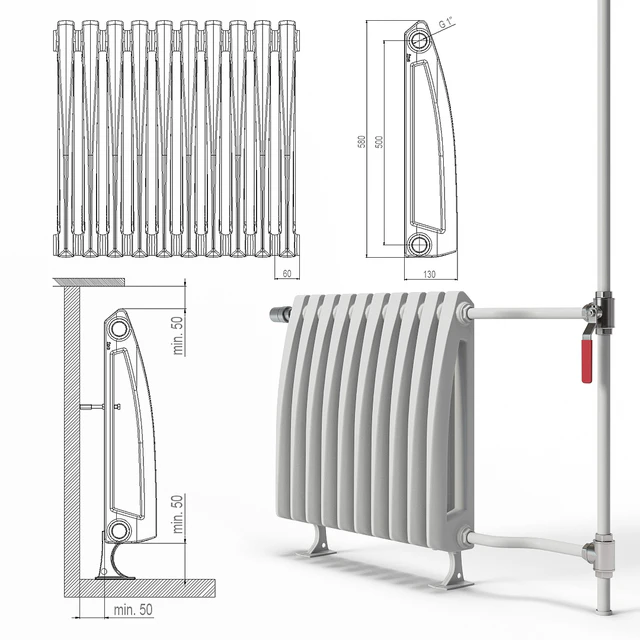 Heating radiator Viadrus Style — Descargar