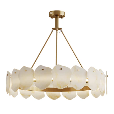 Chandelier Marble Lucretia Marble Round Chandelier 80 cm — Ver 1