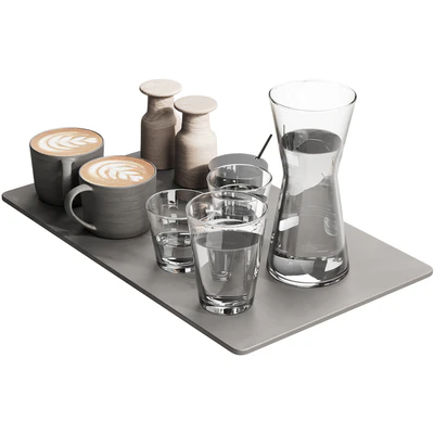 134 eat and drinks decor set 04 coffee and water 04 — Вид 7