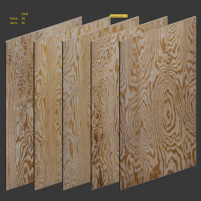 A set of sheets of plywood v2. 5 items — Ver 4