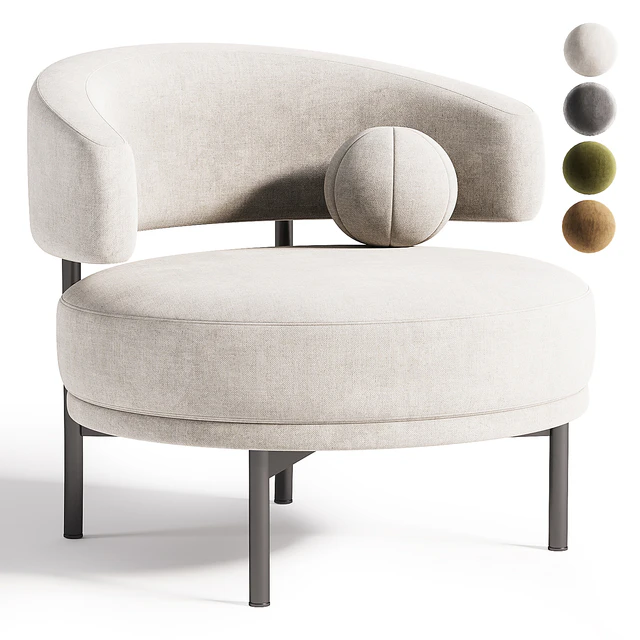 Bonaldo Neuilly Lounge Armchair — Скачать