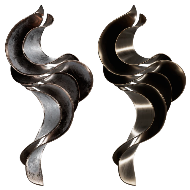Wall sculpture Abstract Wave Vasso Fragkou 06 — Descargar
