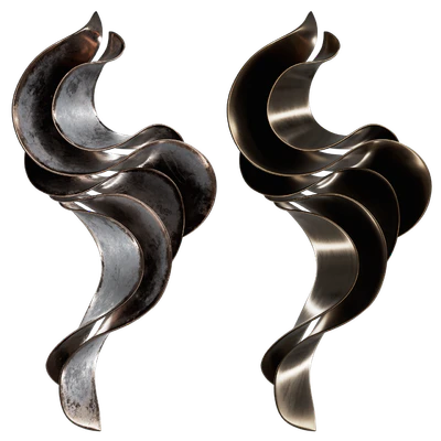 Wall sculpture Abstract Wave Vasso Fragkou 06 — Ver 4