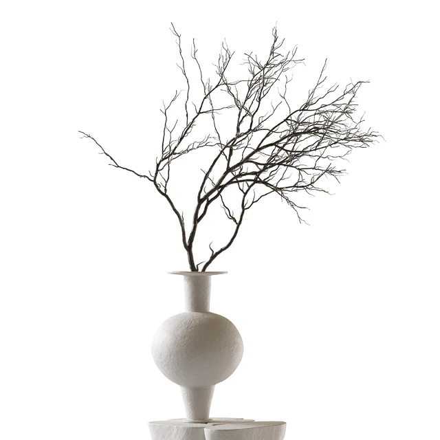Re Jin Lee podium with branch in vase — Descargar