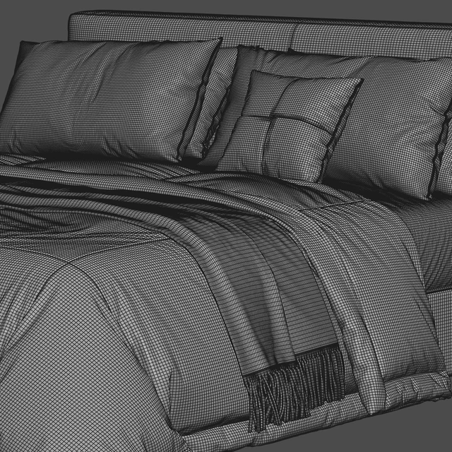 West Elm Curved Modern Upholstered Bed — Descargar