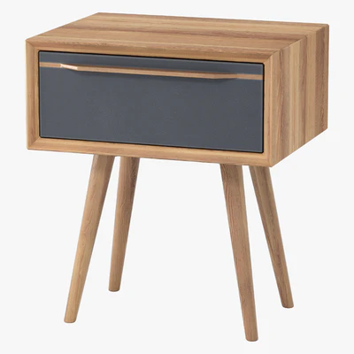 Cabinet Bruni Black with drawer, 45 * 52 * 35 cm — Ver 3