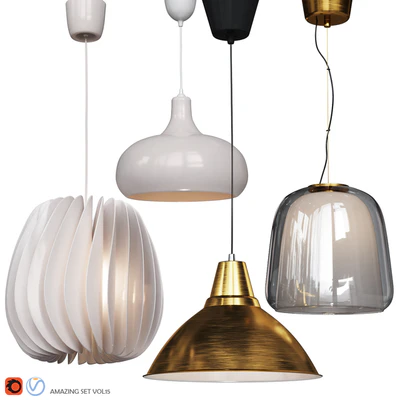 Four Pendant Lights amazing set vol. 15 — Ver 1