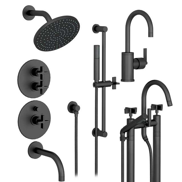 Rejuvenation West Slope set faucets and bath shower — Descargar