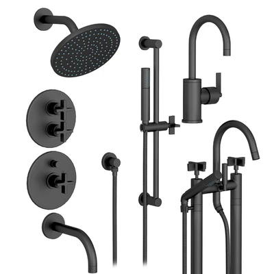 Rejuvenation West Slope set faucets and bath shower — Ver 7
