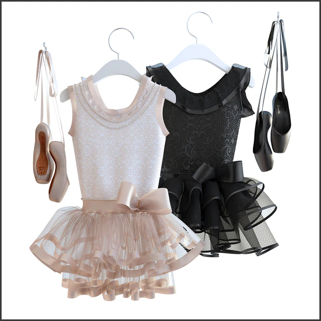 Pointe shoes with dress — Скачать