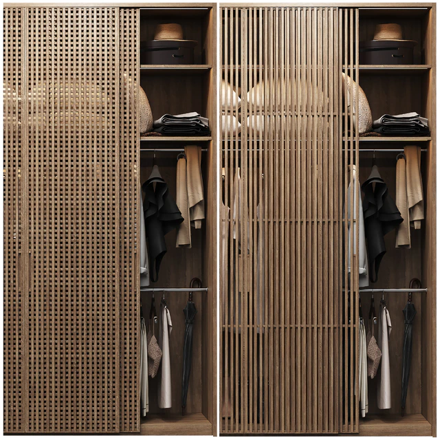 Wardrobe with filling and two front options — Descargar