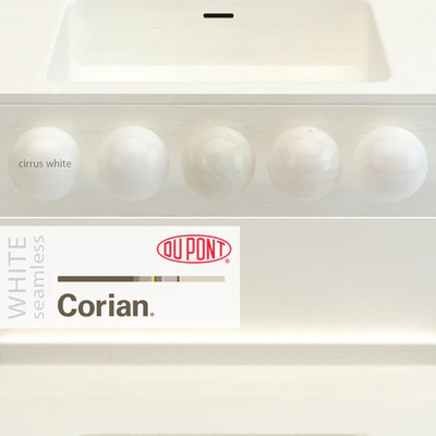 Dupont Corian Kitchen Countertops White 2 — Ver 3