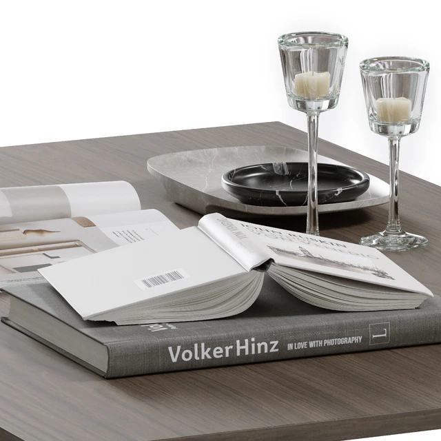 coffee table decor set 001 — Descargar