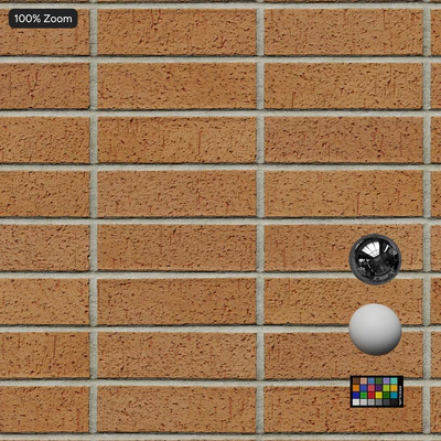 dragfaced stack bond brick wall texture orange — Вид 5