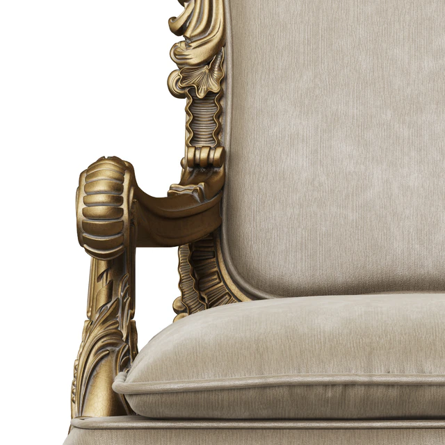 Asnaghi Interiors Throne Armchair art.19246 — Descargar