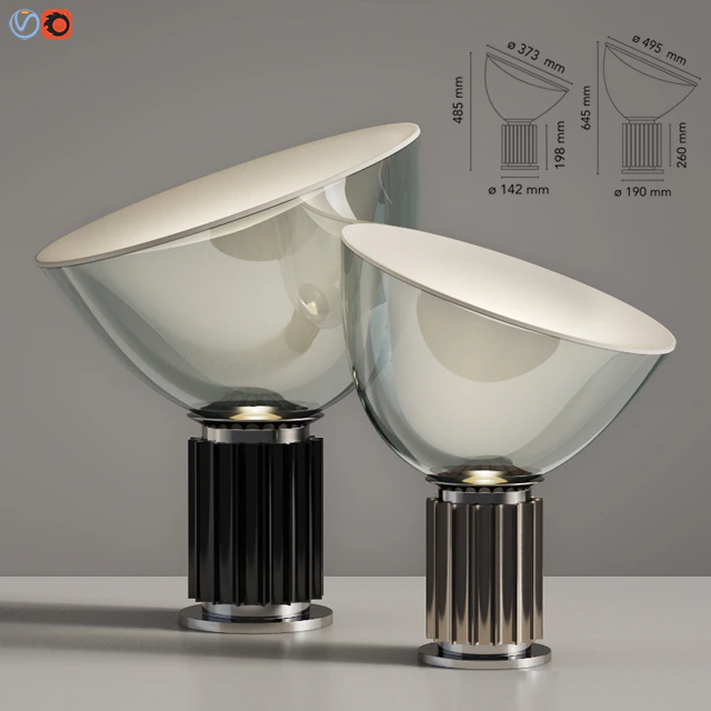 Flos Taccia Table Lamp Small & Large — Descargar