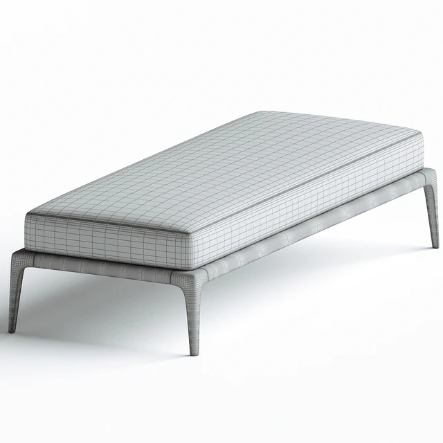 Poliform PARK Upholstered fabric bench — Descargar